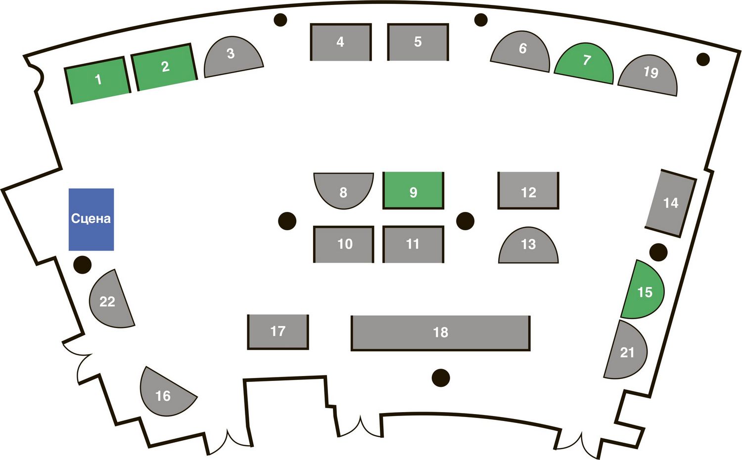 Схема выставки