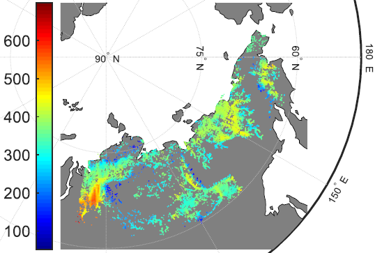 Выбросы углекислого газа из ретрогрессивных оползней при таянии многолетней мерзлоты в Сибири